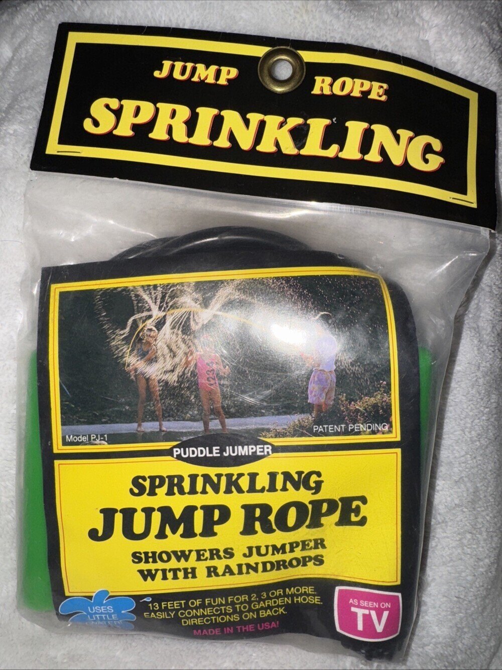 Vintage Sprinkling Jump Rope Riva Sport Puddle Jumper As Seen On TV 1991